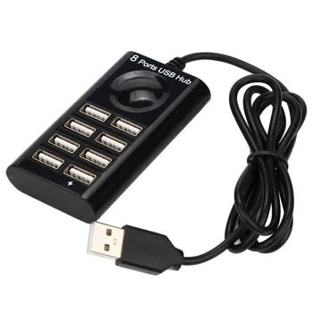 

CARPRIE USB Hub High Quality 8 In 1 USB 2.0 HUB High Speed 60MB/s USB Splitter 8 Ports Converter Adapter For PC Laptop 100cm 1M