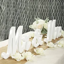 1 комплект DIY свадебный деревянный орнамент стол Свадебный декор Mr& Mrs золотые серебряные белые деревянные буквы украшения для дня рождения