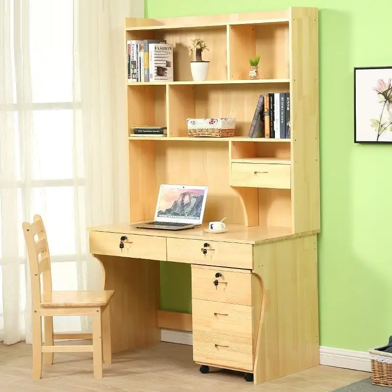 موبل دعم Ordinateur المحمولة Escritorio Mueble Portatil رث شيك خشبية مكتب حامل كمبيوتر محمول ميسا الجدول مع خزانة