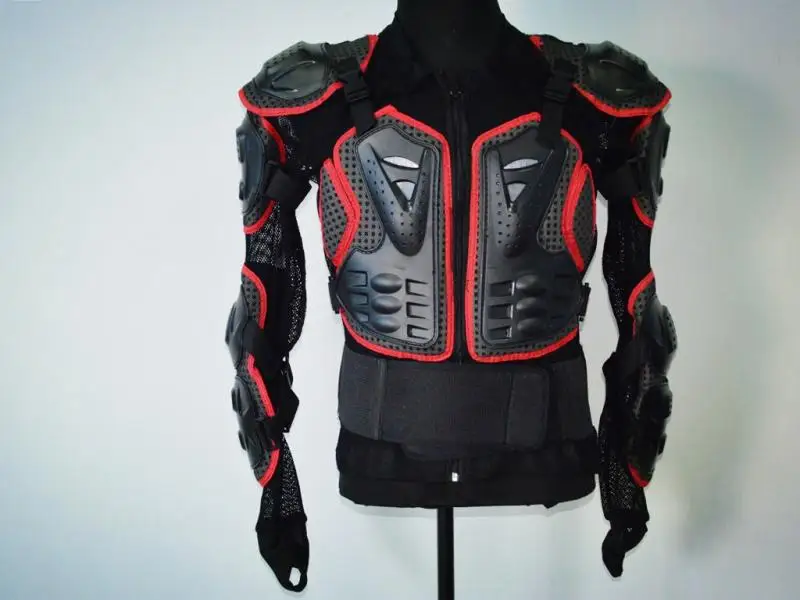 

Free shipping motorcycle armor clothing riding armor anti-fall suits off-road protective gear ski breakers red