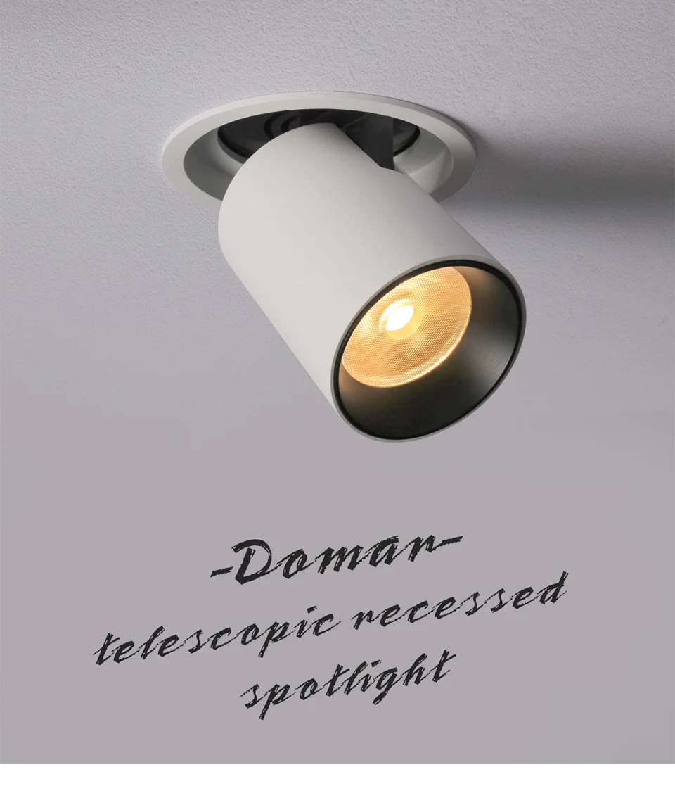 Aisilan LED Transformer downlight round extendable rotatable bendable recessed spot light CREE COB AC90-260V