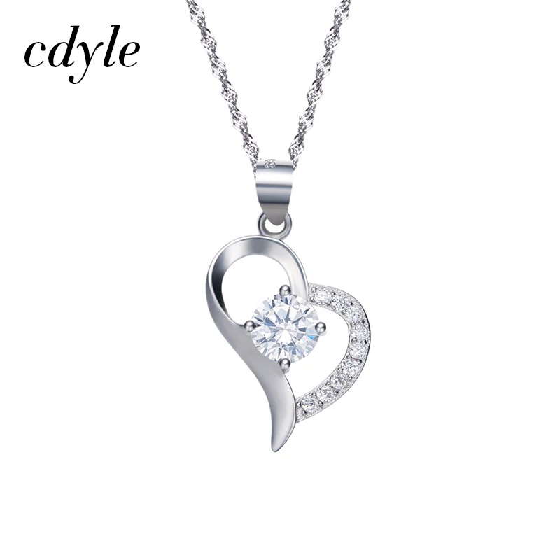 

Cdyle Crystals from Swarovski Women Necklace Pendants S925 Sterling Silver Fashion Austrian Rhinestone Jewelry Blue Yellow