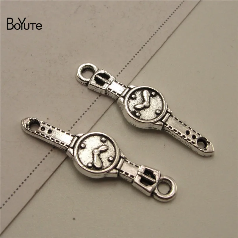 BoYuTe (100 PiecesLot) Metal Alloy 359MM Watch Pendant Charms Diy Hand Made Jewelry Accessories Wholesale (2)
