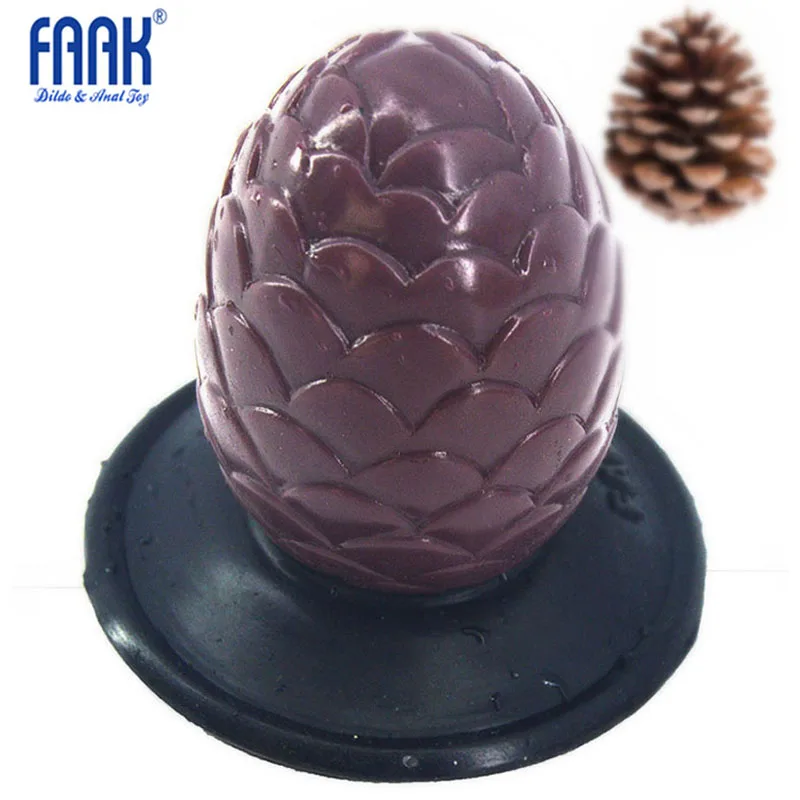 FAAK 9.5x5.2cm pinecone appearance Anal Plug Ass massage Masturbate butt plug anal sex toys For Woman Man adult products | Красота и