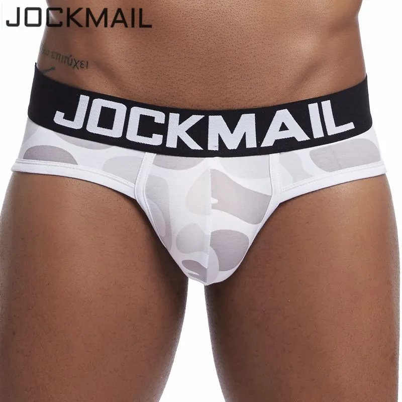Мужские сексуальные трусы брифы JOCKMAIL камуфляжные хлопковые шорты u образной
