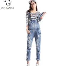 Весна осень модные новые джинсы комбинезоны джинсовые комбинезоны брюки свободного размера плюс женские сиамские брюки женские комбинезоны LX3