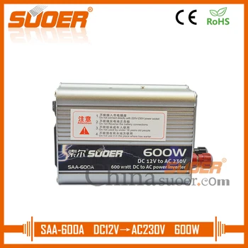 

Suoer【 Modified Sine Wave Inverter 】 frequency inverter 50hz to 60hz 12v inverter 600W off grid solar inverter(SAA-600A)