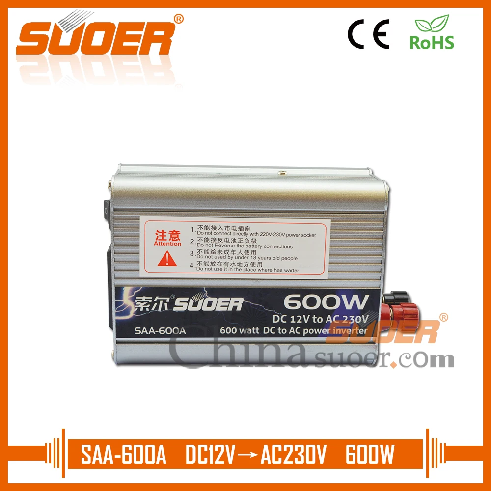 

Suoer frequency inverter 50hz to 60hz 12v inverter 600W off grid solar inverter(SAA-600A)