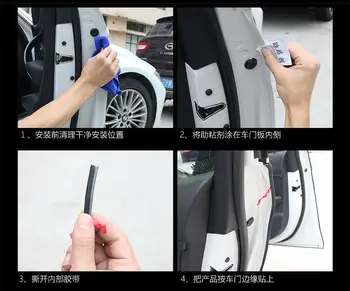 

New product 5Meter car door adhesive anti shine fit for lada niva kalina priora largus vaz samara car accessoties