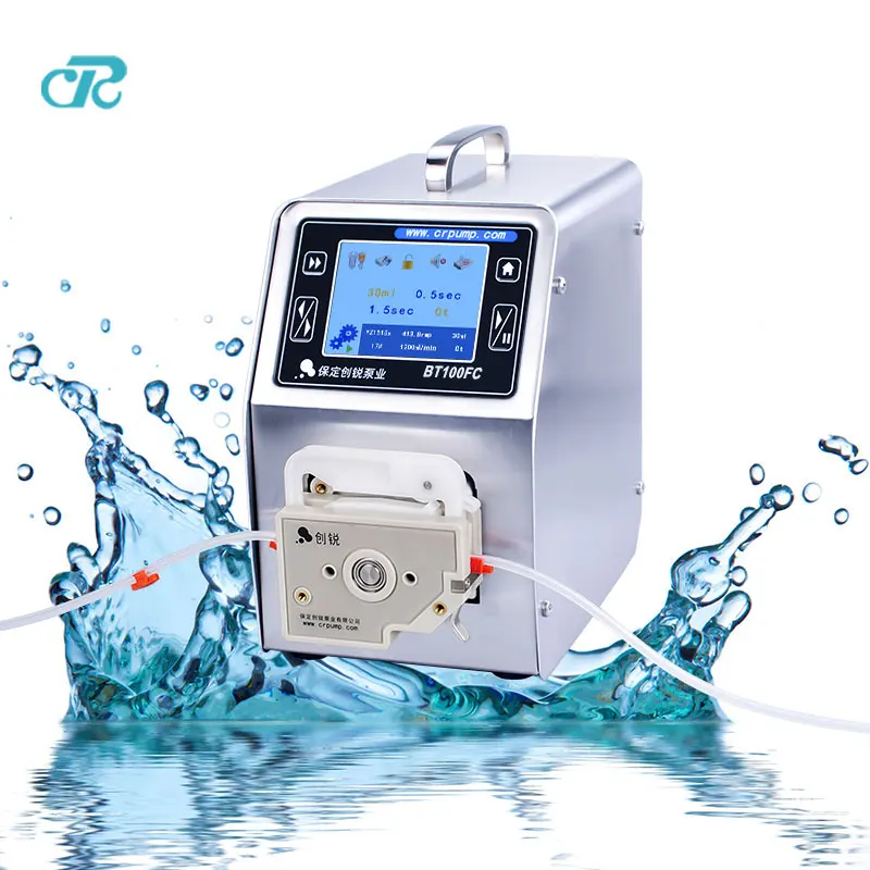 High precision single channel laboratory chemical filling peristaltic