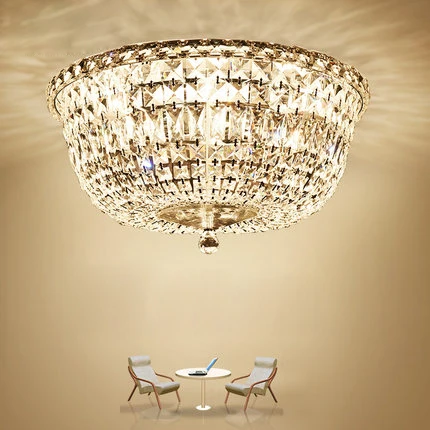 

Modern Crystal Ceiling Lights Fixture LED Lamp K9 Crystal Ceiling Lamps American Romantic Living Bed Room Home Indoor Lighting