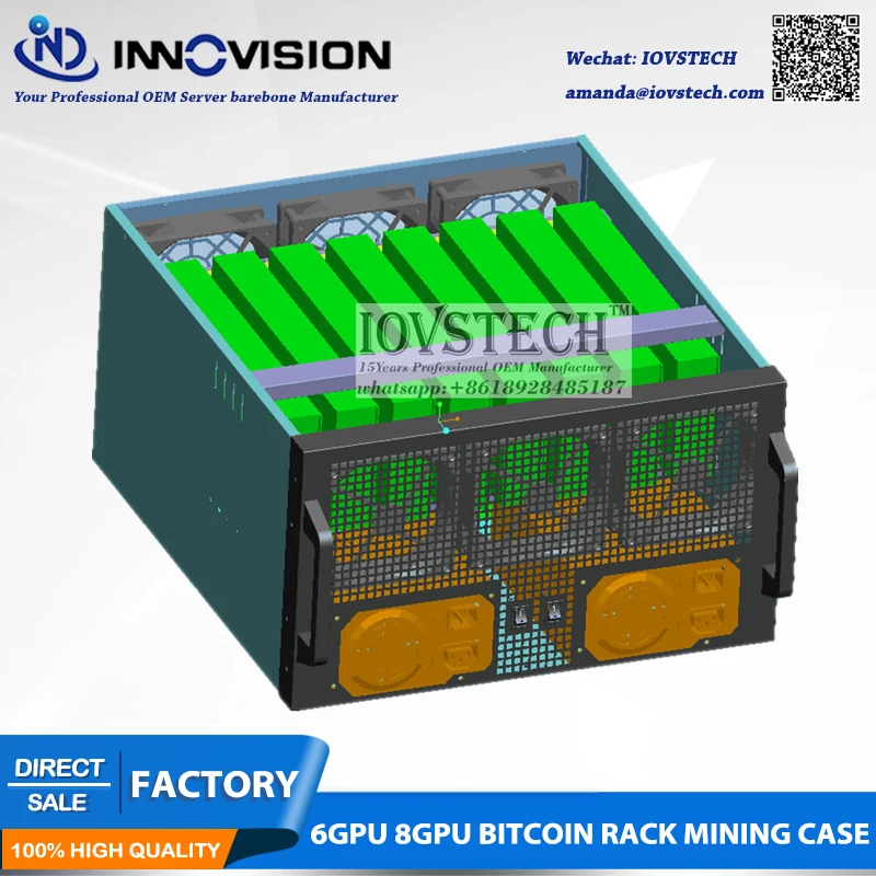 Лидер продаж чехол для биткоинов 6GPU 8GPU|case case|case rackcase c |