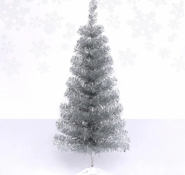 

Free Shipping Event Party Christmas Xmas Tree 60cm Mini Silver Pine Artificial Christmas Tree