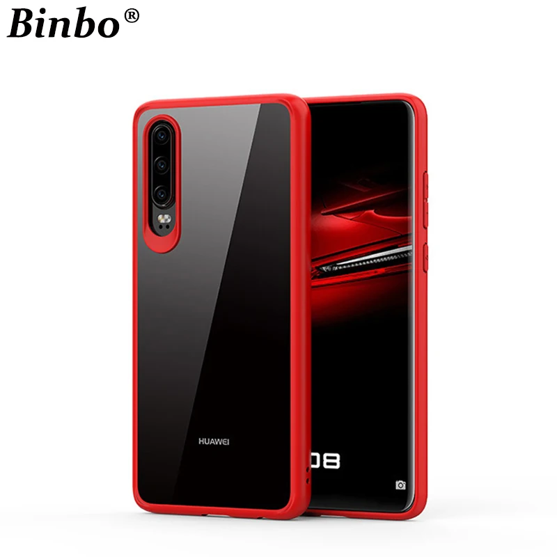 

Binbo For Huawei P30 Pro Case P30Pro TPU+PC High Light Transmission Transparent Phone Back Cover Case For Hua Wei P30 Coque Capa