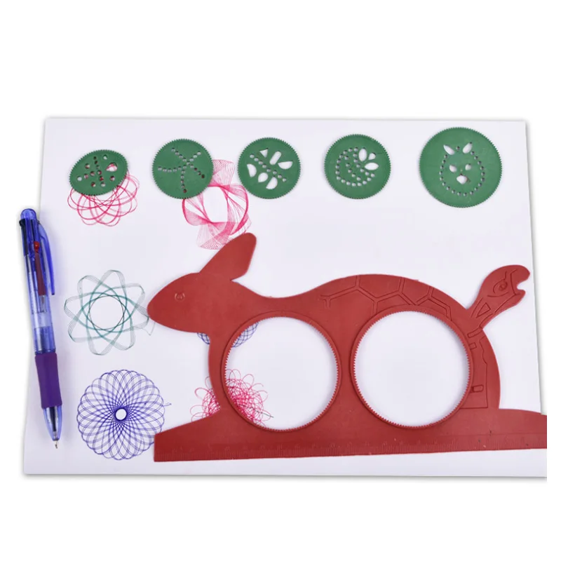 Painting Multi-function Puzzle Spirograph Geometric Ruler Drafting Tools For Students Drawing Toys Children Learning Art Tool Painting Multi-function Puzzle Spirograph Geometric Ruler Drafting Tools For Students Drawing Toys Children Learning Art Tool