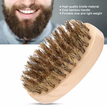 

Beard Brush Beard Brush Oval Bristle Anti-Static Removing Dandruff Beard Care Brush Shaving Brush