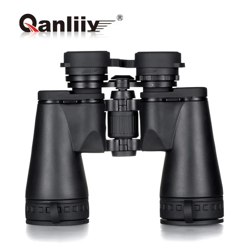 

QANLIIY 10X50W Binoculars Portable BAK7 HD Quality Telescope Low-light-level Night Vision for Outdoors Camping Hunting - Black