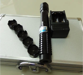 

High Power Blue Laser Pointer 200W 20000m 450nm Flashlight Burning Match/black/burn Cigarette Airsoftsports Tactical Laser Sight