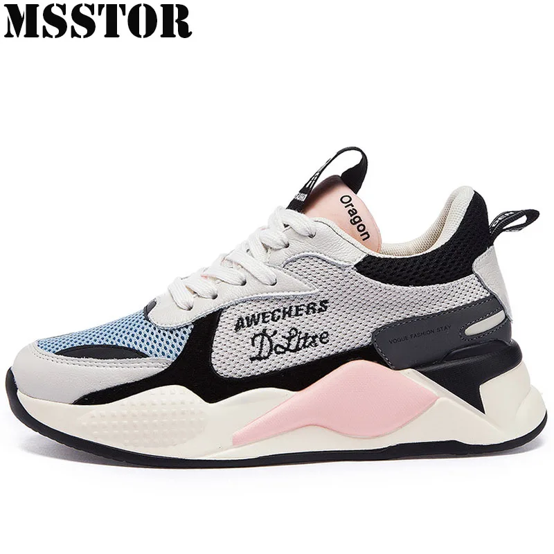 MSSTOR 2019 New Breathable Mesh Running Shoes Woman Brand Casual Fashion Women's Sport Shoes For Women Athletic Ladies Sneakers MSSTOR 2019 New Breathable Mesh Running Shoes Woman Brand Casual Fashion Women's Sport Shoes For Women Athletic Ladies Sneakers
