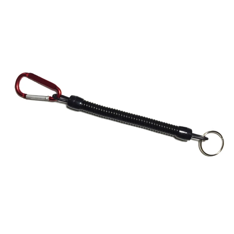 

DSGS Key ring, with carabiner and spiral cable, 13 cm, random color