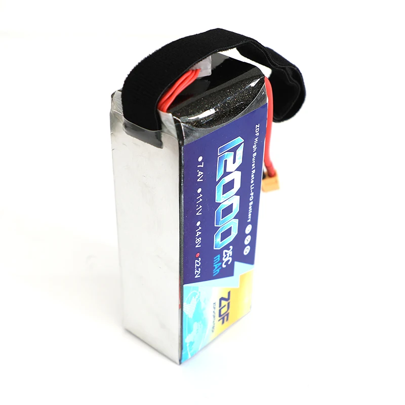 ZDF высокое качество Lipo батарея 22 2 V 6S 12000MAH 25C 50C RC AKKU Bateria для самолета Вертолет