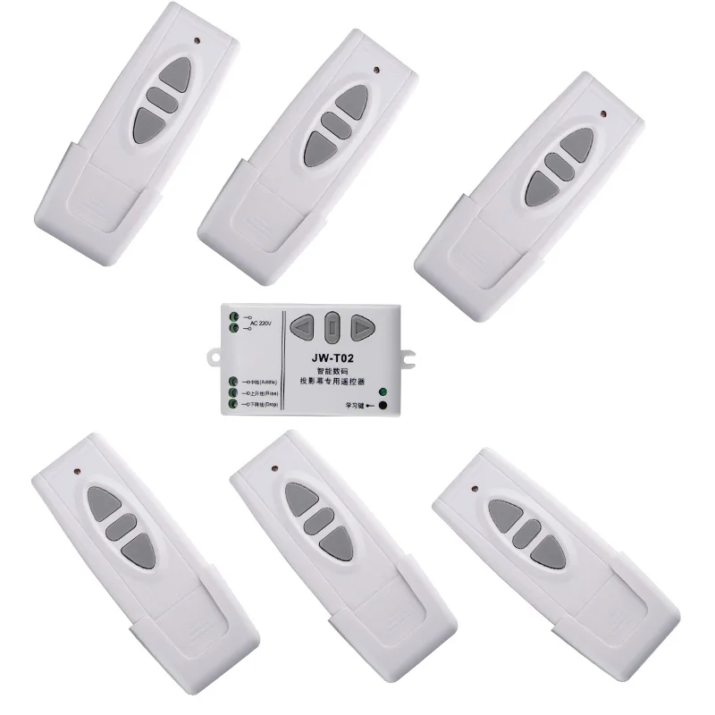 

AC220V Motor Remote Controller Motor Wireless Remote Control Switch System UP Down StopTubular Motor Controller Forward Reverse