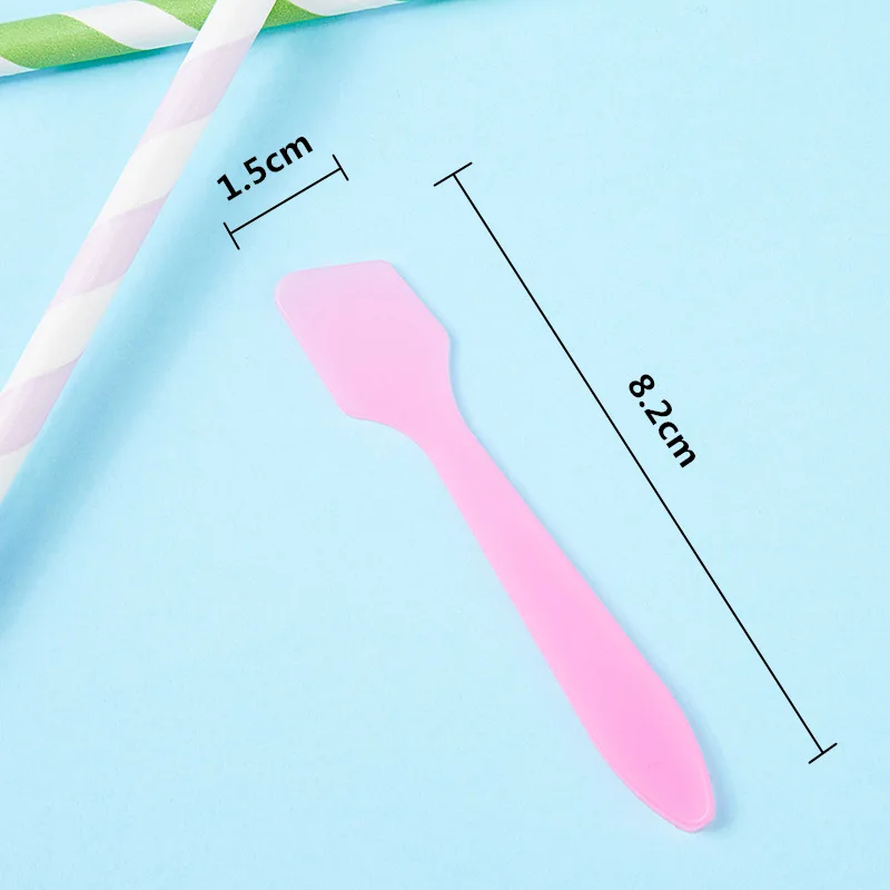 DIY Plastic Facial Face Stick Cream Mixing Spatulas Spoon Makeup Cosmetic Make Up Tools 10PCS/LOT