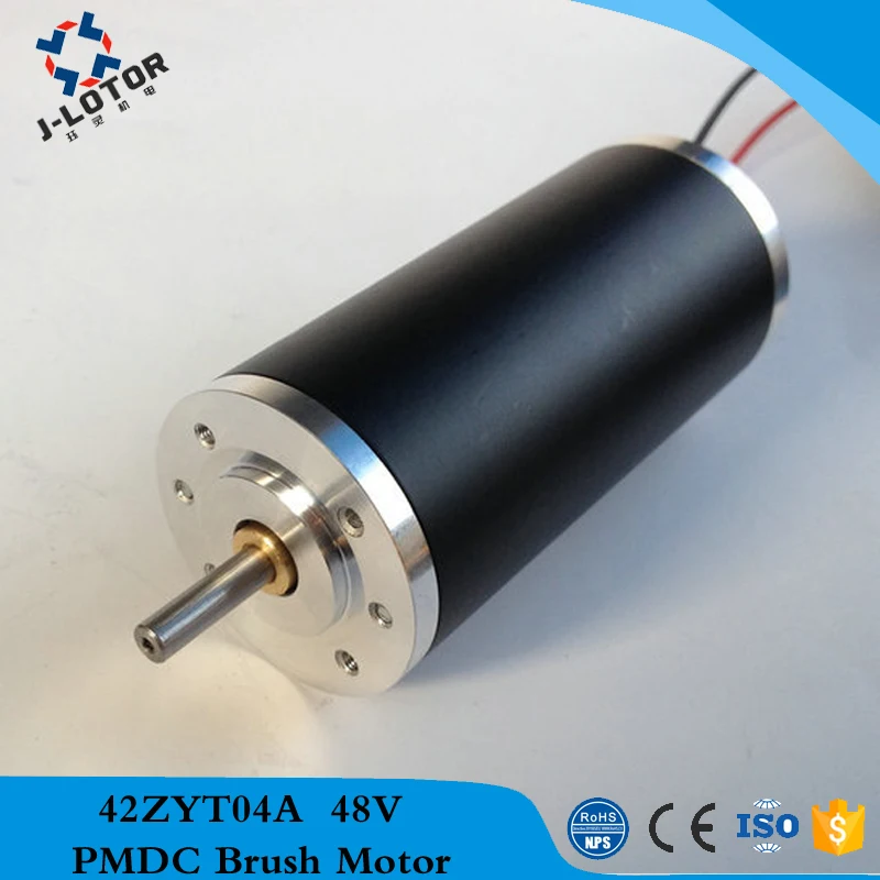 42ZYT04A 0.85A~ 2.85A 12v 24v 48v стабильная скорость и низкий уровень шума, постоянный магнит щетки постоянного тока Электродвигатель с 70 нм 3350 об/мин