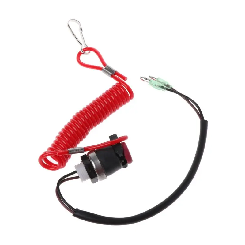 

Boat Outboard Engine Motor Kill Stop Switch Motorboat Safety Tether Lanyard Cord Switch For Yamaha Marine Mercury Tohatsu