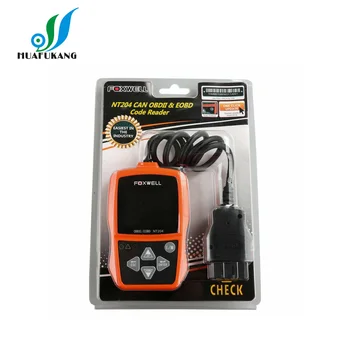 

FOXWELL NT204 OBD2 CAN Diagnostic Tool Fault Code Reader Multi-languages Available