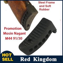 Black Mosin Nagant M44 M38 91/30 1″ Extended Recoil Rubber Buttpad Butt Pad