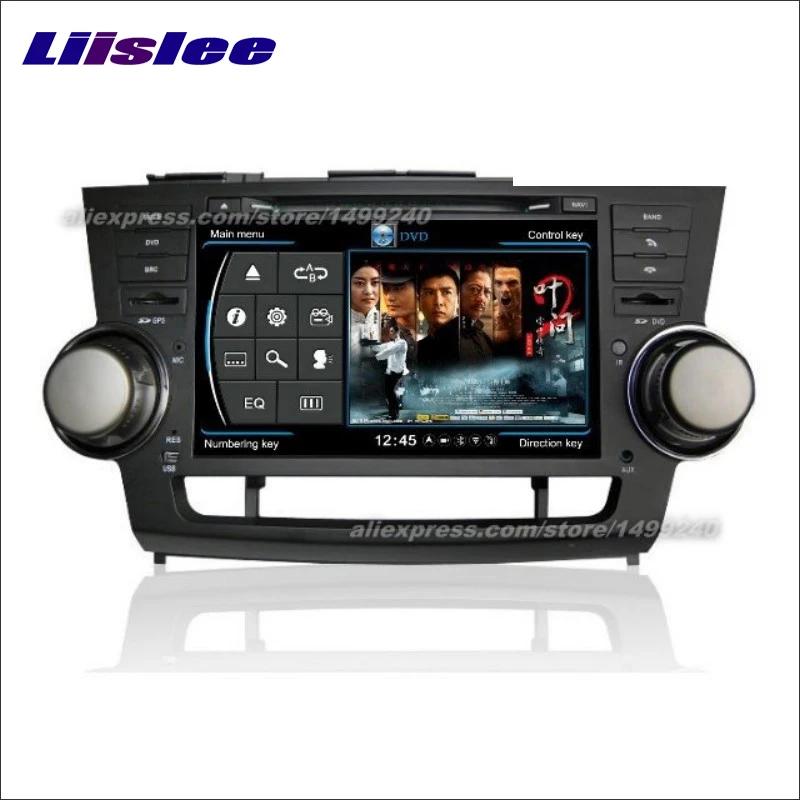 Best Liislee Car Multimedia System For Toyota Kluger 2007~2013 Radio CD DVD Player GPS Satellite Nav Navi Navigation HD Touch Screen 3