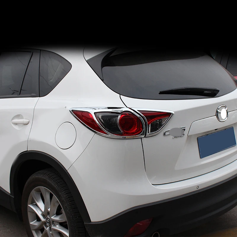 Авто аксессуары подходят для Mazda CX5 CX-5 2012 2013 ABS Хром сзади хвост свет лампы Крышка отделка Комплект из 4 предметов