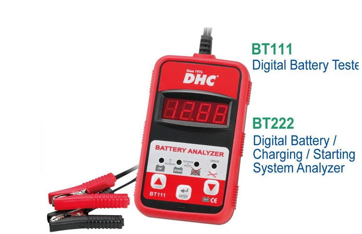 Тестер батареи DHC BT222 цифровой аккумулятор Зарядка пусковая система анализатор с быстрой доставкой