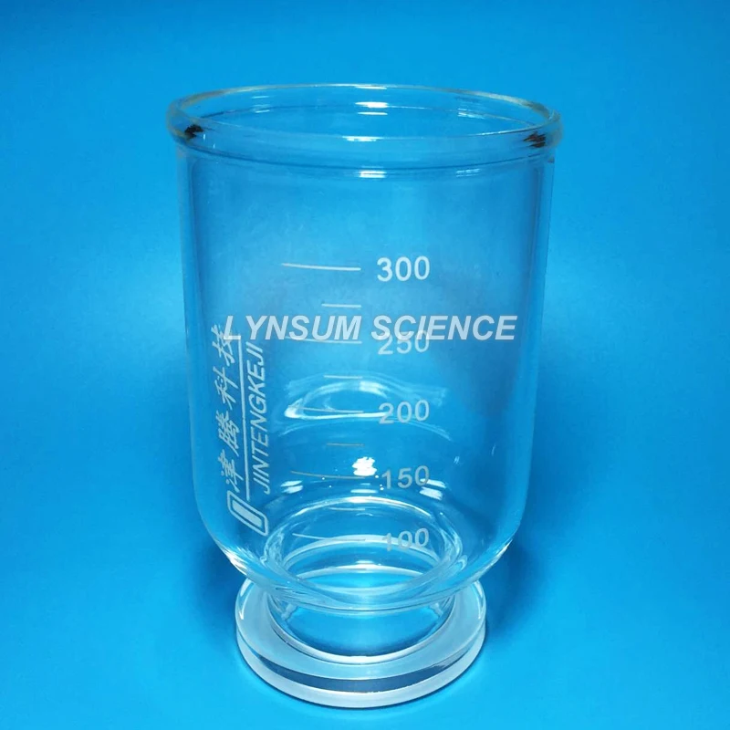 Glass Upper Cup for 500ml and 1000ml Vacuum Filtering Membrane Buchner