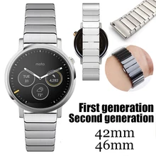 Premium 316L Stainless Steel Watchband For MOTO 360 1st 2nd generation Men font b Smartwatch b
