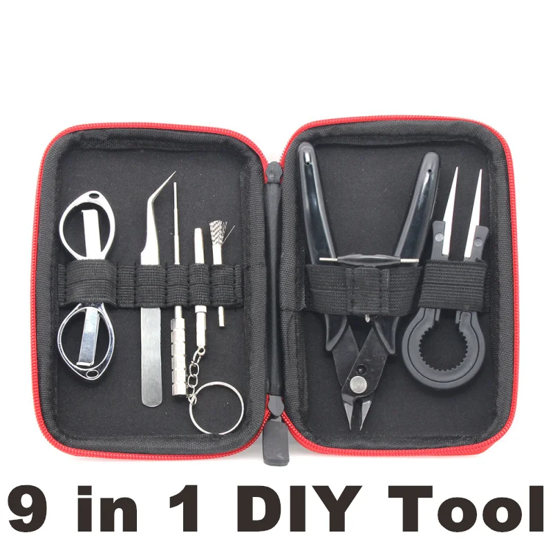NEW Mini Vape DIY Tool Bag Tweezers Pliers Wire Heaters