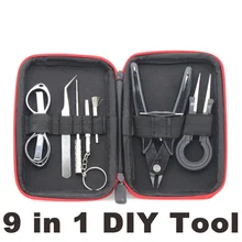 X9 Mini Vape DIY Coil Heating Wire Tool Kit Bag Tweezers Pliers Wire Heaters Kit Coil Jig Winding X9 Mini Vape DIY Coil Heating Wire Tool Kit Bag Tweezers Pliers Wire Heaters Kit Coil Jig Winding