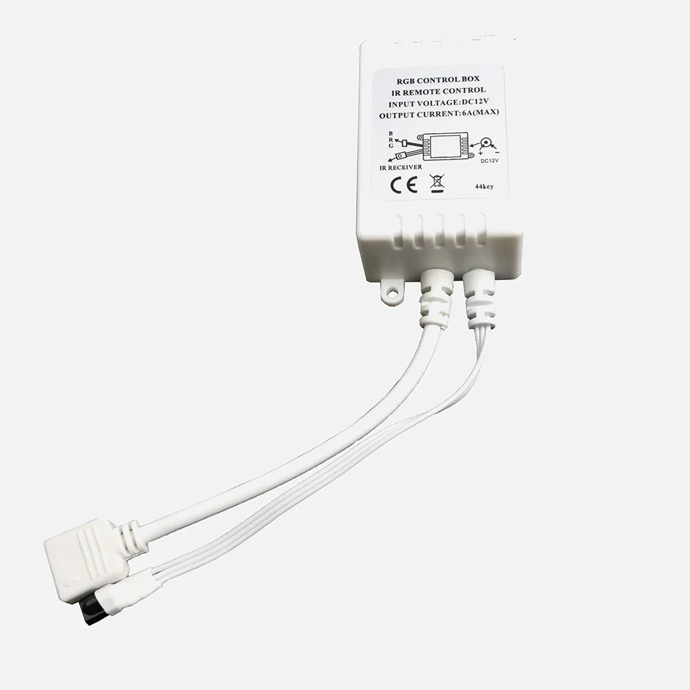 44-клавишный пульт светодиодный ИК Панели управления rgb для RGB SMD 3528 5050 полосы светодиодный индикаторы контроллера ИК-пульт дистанционного управления диммер Вход DC12V 6A