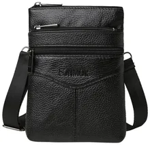 Мужская кожаная сумка на плечо с карманами, портативная Повседневная сумка-мессенджер, британская модная простая сумка для мобильного телефона, новая трендовая сумка P2