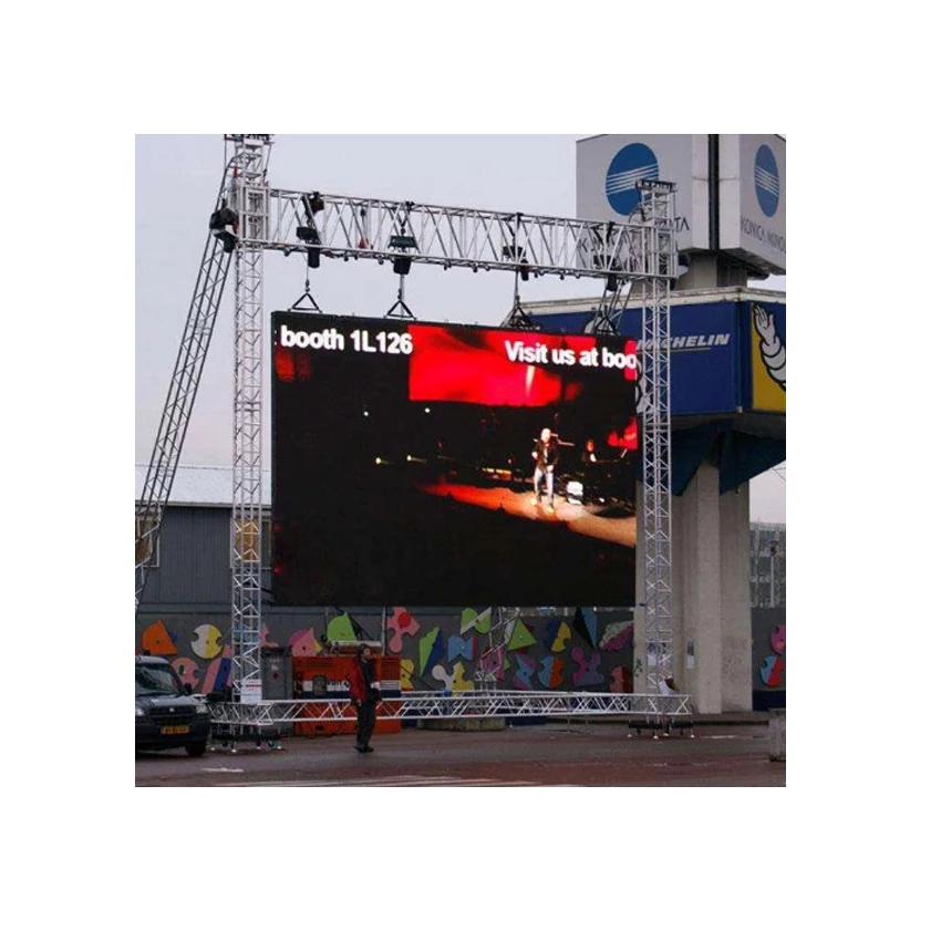 

waterproof P5 outdoor SMD2727 full color 640X640mm die casting aluminium cabinet rgb led display screen video wall