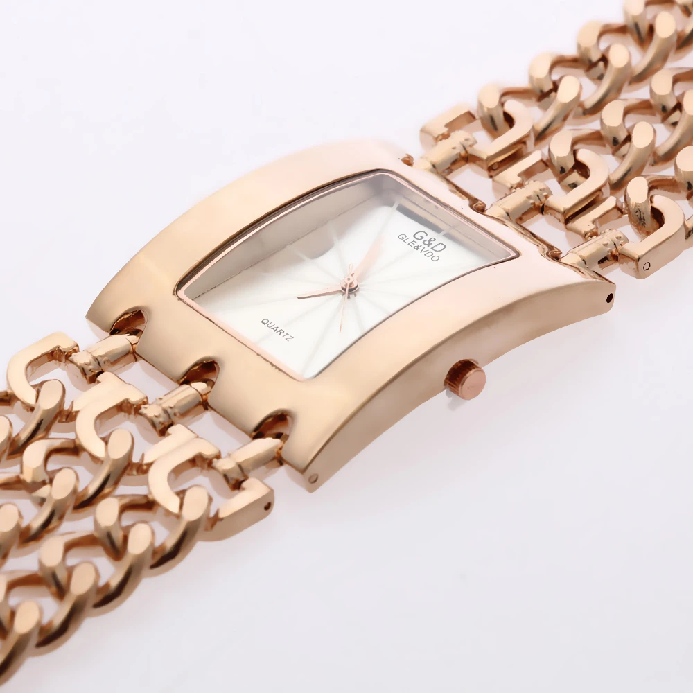 G& D женские часы Топ бренд класса люкс розовое золото кварцевые наручные часы дамы браслет часы Reloj Mujer Часы Relogio Feminino подарок