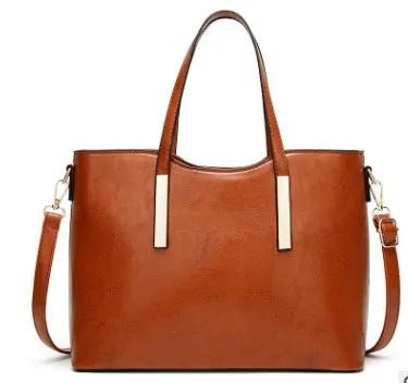 Роскошная Брендовая женская сумка через плечо, мягкие сумки с ручками сверху, женская сумка-тоут, высокое качество, вместительные женские сумки C963 - Цвет: Коричневый