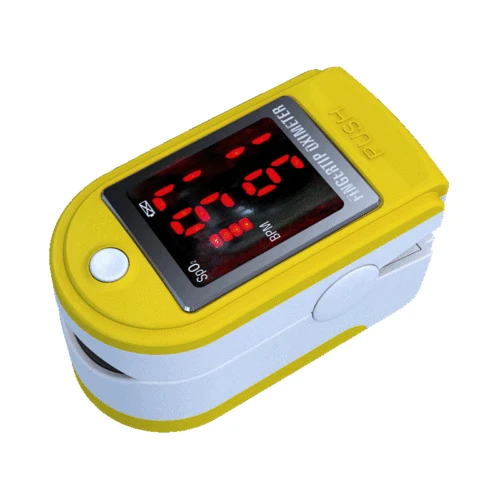 CONTEC YELLOW CMS50DL FINGERTIP OXIMETER PULSE OX SPO2 DIGITAL MONITOR