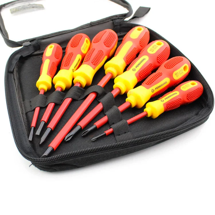 Comfort Grip Screwdriver Set with Carrying holder Magnetized Screwdrivers with Chrome Vanadium CR-V tips 7-Piece Screwdriver Set by Prostandardtools Insulated Screwdriver Included Prostandarttools Comfort Grip Screwdriver Set with Carrying holder Magnetized Screwdrivers with Chrome Vanadium CR-V tips 7-Piece Screwdriver Set by Prostandardtools Insulated Screwdriver Included Prostandarttools