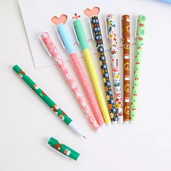 

GREENHOW Cute Korean Stationery High Quality 0.38mm Colored Gel Pens Kawaii Floral Sign Pen School&Office Supplies