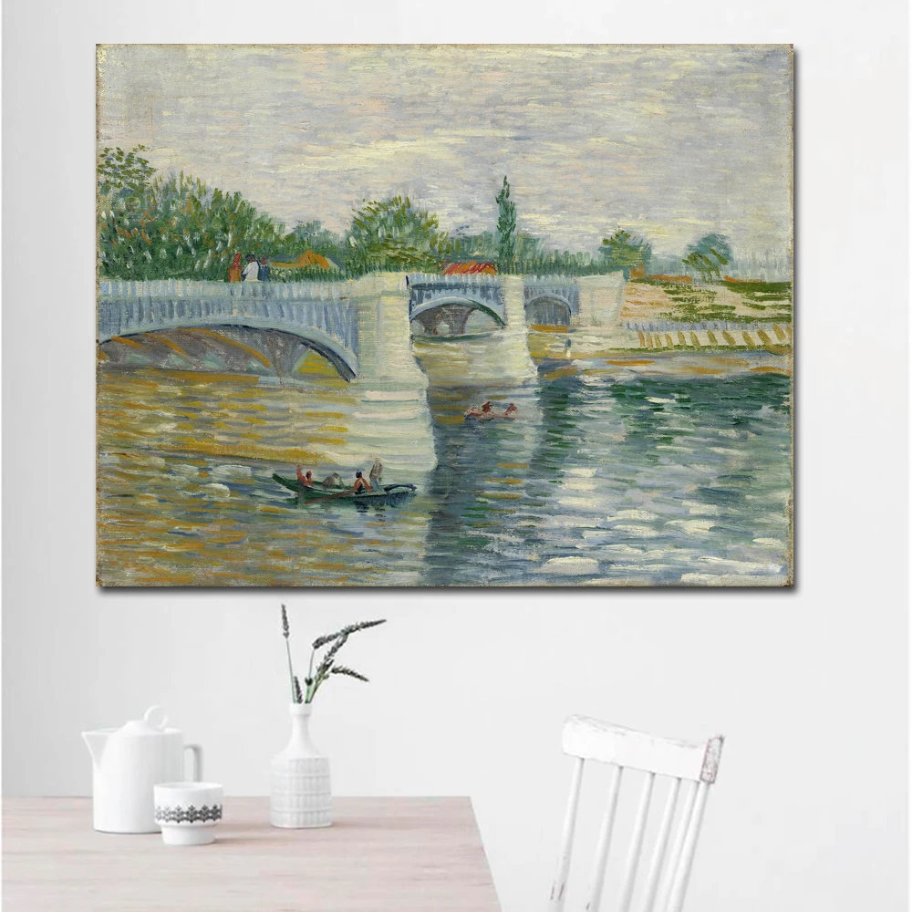 The Seine with the Pont de la Grande Jette-70x90