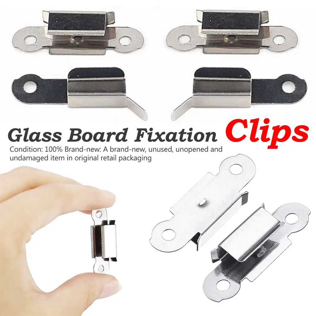 

Clamp Accessories Stainless Steel Glass Heated Bed Clip 3D Printers Parts For UM3 UM2 Build Platform Glass Retainer