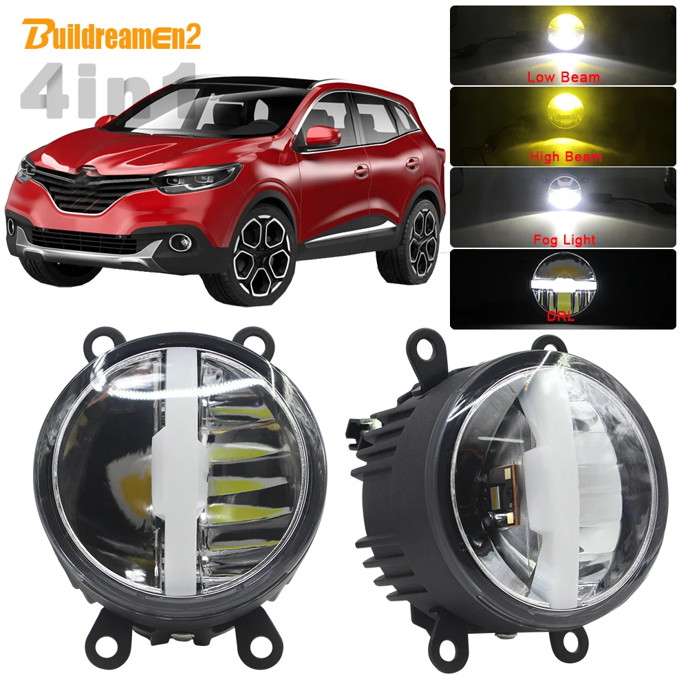 

Car H11 Front Fog Light LED Headlight High Low Beam DRL With Harness Wire 30W 5000LM 12V For Renault Kadjar 2015 2016 2017 2018