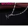 Canndy 8 Colors 925 Sterling Silver Wedding Elegant Jewelry Sets Crystal Pendant Collar Necklace Earrings ► Photo 3/6